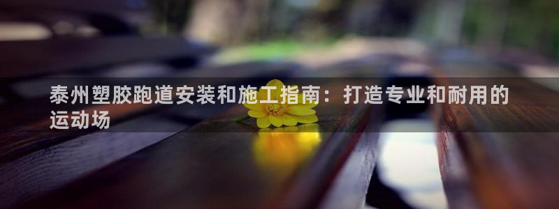 尊龙,人生就是博!登录国际：泰州塑胶跑道安装和施工指