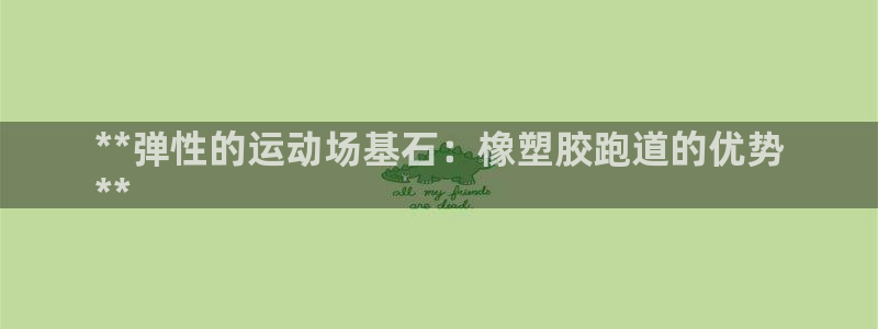 尊龙凯时发展历程：**弹性的运动场基石：橡塑胶跑道的